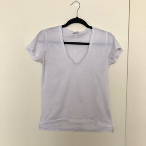Zara White V-neck